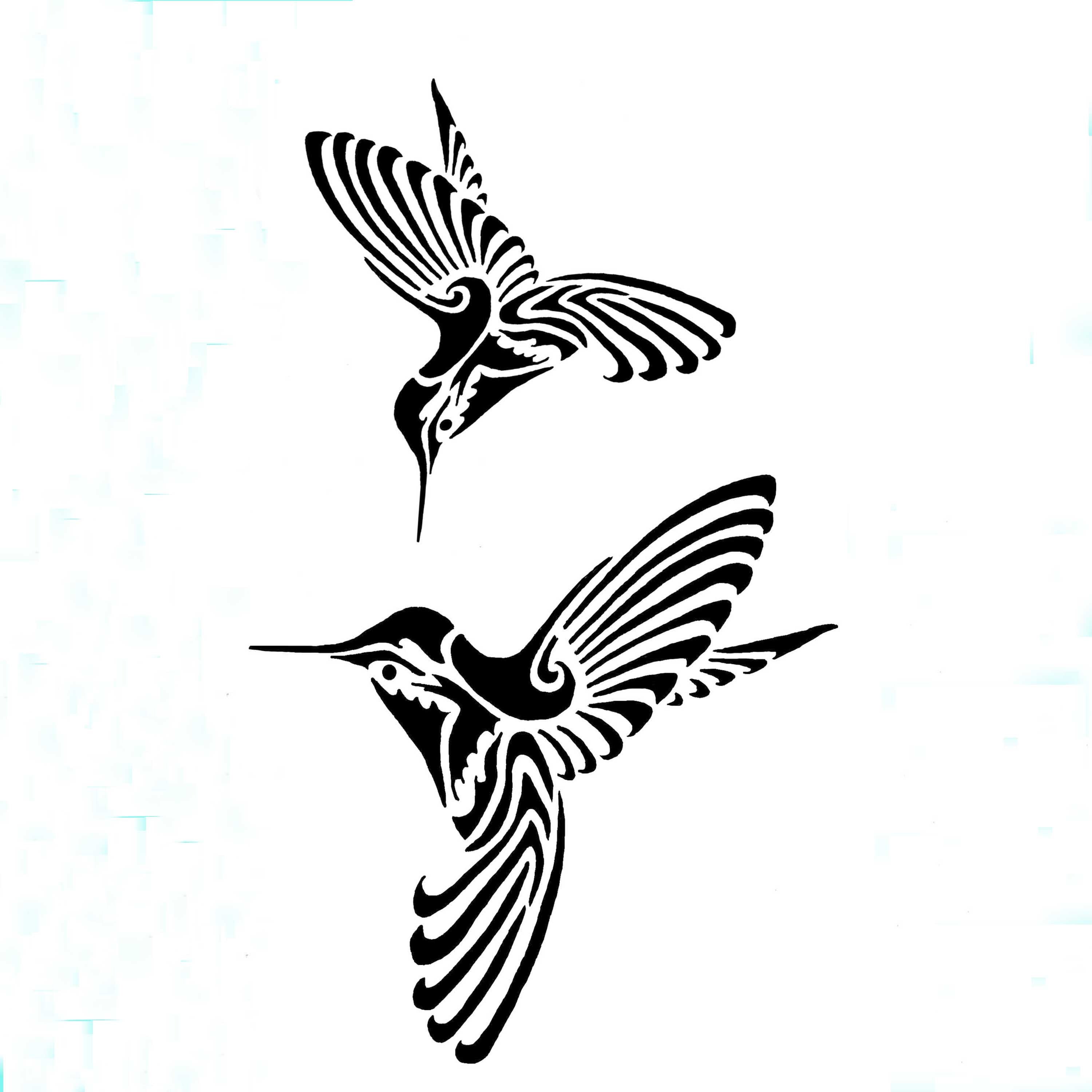 Hummingbird Stencil by Laura Murray Designs | Laura Murray Designs