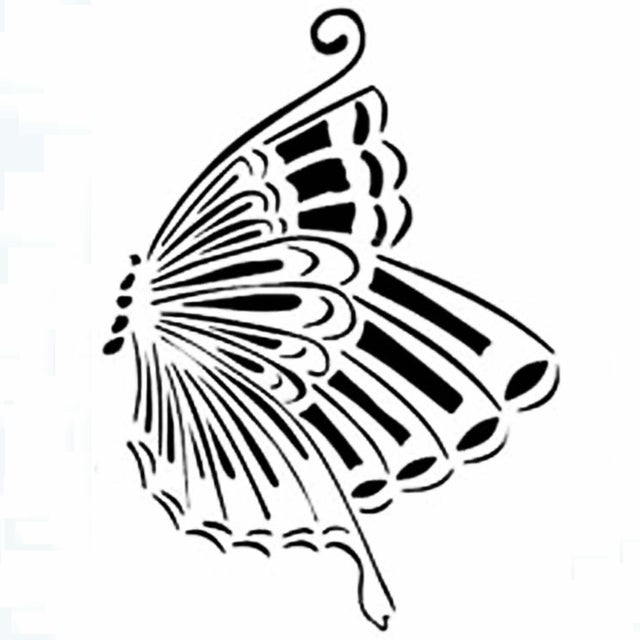 Butterfly Six Stencil by Laura Murray Designs